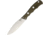 Bark River Canadian Special Green Canvas Fixed Blade Knife, 4.25in, Standard Edge, Satin, Green, Canvas Micarta Handle BA03123MGC