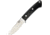 Bark River Classic Drop Point Hunter Fixed Blade Knife, 3.625in, CPM 3V Tool Steel, Standard Edge, Black, Micarta Handle BA02125MBC