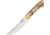 Bark River Classic Trailing Point Hunter Fixed Blade Knife, 4.5in, CPM 154 Steel, Standard Edge, Satin, Antique Stag Bone Handle BA02145BAS