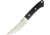Bark River Classic Trailing Point Hunter Fixed Blade Knife, 4.5in, CPM 154 Steel, Standard Edge, Satin, Black, Canvas Micarta Handle BA02145MBC