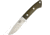 Bark River Featherweight Hunter Green Fixed Blade Knife, 3.125in, Green, Canvas Micarta Handle BA02140MGC