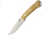 Bark River Fox River LT Antique Ivory Fixed Blade Knife, 4.25in, CPM-3V Steel, Drop Point, Antique Ivory, Micarta Handle BA124MAI