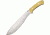 Bark River Grasso Bolo III, Steel Blade, Antique ivory Micarta Handle BA325MAI