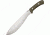 Bark River Grasso Bolo III, Steel Blade, Green Canvas Micarta Handle BA325MGC