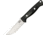 Bark River Gunny Fixed Blade Knife, 3.75in, CPM-S35VN Steel, Black, Canvas Micarta Handle BA013MBC