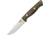 Bark River Gunny Hunter Green Fixed Blade Knife, 4in, Drop Point, Green, Canvas Micarta Handle BA012MGC