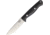 Bark River Gunny Hunter LT Elmax Fixed Blade Knife, 8.25in Overall, 3.75in Satin Elmax Steel Blade, Black Canvas Micarta Handle, Brown Leather Belt Sheath, 07-056MBC