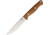 Bark River Gunny Vortex Rampless Natural Fixed Blade Knife, 4.875in, A2 Tool Steel, Standard Edge, Satin, Natural, Canvas Micarta Handle BA07010NGNC