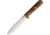 Bark River Kephart 4V Fixed Blade Knife, 10in Overall, 5.5in Satin Cpm-4V Tool Steel Spear Point Blade, Curly Maple Handle, Brown Leather Belt Sheath, 08-125WCM