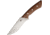 Bark River Los Lobos Fixed Blade Knife, Los Lobos, 12in Overall, 6.25in Satin A2 Tool Steel Blade, Brown Canvas Micarta Handle, Brown Leather Belt Sheath, Designed By Shane Wink, 10-117MNC