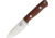 Bark River Micro Bravo CPM154 Fixed Blade Knife, 4.88in Overall, 2.13in Satin Cpm-154 SS Drop Point, Brown Canvas Micarta Handle, Brown Leather Belt Sheath, 07-053MBR