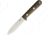 Bark River Mini Kephart 3V Green Canvas Fixed Blade Knife, 3.63in, CPM-3V Carbon Steel, Spear Point, Satin, Green, Canvas Micarta Handle BA08023MGC