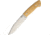 Bark River Ranch Hand Antique Ivory Fixed Blade Knife, 5.5in, A2 Tool Steel, Standard Edge, Satin, Antique Ivory, Micarta Handle BA10115MAI