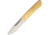 Bark River Springbok II 3V Antique Ivory Fixed Blade Knife, 4.5in, Standard Edge, Satin, Antique Ivory, Micarta Handle BA05220MAI
