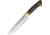 Bark River Vidarr Green Canvas Fixed Blade Knife, A2 Tool Steel, Standard Edge, Satin, Green, Canvas Micarta Handle BA10114MGC