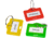 Barska Assorted Key Tags For Key Cabinets, 100 Pack, Multi, Small, AF13680