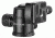 Barska Ball Joint Tripod Head, 90 Degree Tilt, Connects to 3/8 - 16 Thread Tripod Screw, Black, Outer Size 2.5 x AF12544