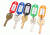 Barska Individual Key Tags, Pack of 50, Removable Write-On Label, Assorted Colors, Tag Size - 2 x 0.19 x 0.88 in AF12496