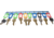 Barska Labeled Key Shelves w/ 501-600 Numbered Hooks for Key Cabinets, Multi, Medium, AF13692