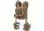 Barska Loaded Gear VX-100 Tactical Vest w/Leg Platforms, Flat Dark Earth, Large BI12344