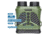 Barska NV-2 10x43mm Night Vision Infrared Digital Binoculars, Matte Green, BQ14072