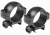 Barska Rifle Scope Rings - 30mm, Low Height, Matte Black, Weaver - AI10338