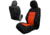 Bartact 2020-21 Toyota Tacoma Electric Driver/ Manual Passenger Mil-Spec Tactical Front Seat Covers, Pair, Black/Orange, TTAC2020FPBU