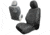 Bartact 2020-21 Toyota Tacoma Electric Driver/ Manual Passenger Mil-Spec Tactical Front Seat Covers, Pair, Graphite/Graphite, TTAC2020FPBO