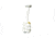 Bartact Paracord Zipper Pull w/ Key Ring, Set of 5, White, XXPZ5W
