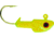 Bass Assassin Crappie Jighead, 1/16 oz, Number 2 Hook Chartreuse Flash, 6/Pack, CJA45005