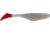 Bass Assassin Lures Turbo Shad Swimbait, 4in, 10 per Pack, Albino/Fire Tail, 4, TSA30240