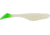 Bass Assassin Lures Turbo Shad Swimbait, 4in, 10 per Pack, Glow/Chartreuse Tail, 4, TSA30250