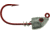 Bass Assassin Red Hook Spring Lock, 1/4 oz, Hook 4/0, 4 per Pack, Lead/Red Eye, 1/4 oz, RSLJ60001