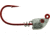 Bass Assassin Red Hook Spring Lock, 1/8 oz, Hook 4/0, 4 per Pack, Lead/Red Eye, 1/8 oz, RSLJ59001