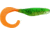 Bass Assassin Walleye Assassin Curly Shad, 4in, 10 per Pack, Fire Tiger, 4, WC33245