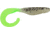 Bass Assassin Walleye Assassin Curly Shad, 4in, 10 per Pack, Salt &amp; Pepper Silver Phantom/Chartreuse Tail, 4, WC33238