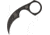 Bastinelli Creations Diagnostic Karambit Cerakote Fixed Blade Knife, 1.5in, N690C Steel, Karambit, Black Cerakote, Handle BAS05