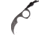 Bastinelli Creations Diagnostic Karambit Skull Knife, 1.5 black PVD coated N690Co steel karambit blade, One-piece construction, DIAGNOSTIC PVD SKULLS E