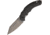 Bastinelli Creations Dragotac Compact Framelock Folding Knife, 3.63in Black Stonewash D2 Tool Steel Blade, Finger Grooved Handle, Black G10 Front Handle With Stonewash Titanium Back Handle, BAS209B