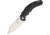 Bastinelli Creations Dragotac Compact Framelock Folding Knife, 3.63in SW D2 Tool Steel Blade, Finger Grooved Handle, Thumb Stud, Black G10 Front Handle With SW Titanium Back Handle, BAS209