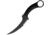 Bastinelli Creations Mako Fixed Blade Serrated Knife, 5 black stonewash finish partially serrated Bohle, Black grooved G10 handle, MAKO FIXED BLADE SERRATED
