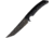 Bastinelli Creations PY Fixed Blade Serrated Knife, 5 black PVD coated partially serrated Bohler N690, PY SERRATED