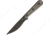 Bastinelli Creations SILENCE SLIM Fixed Blade Knife, 4.75 black finish Bohler N690 stainless blade, OD green linen micarta handle, SILENCE SLIM PLAIN EDGE