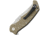 Bastion NIB Interchangeable Linerlock Folding Knife, 3.75in Satin 5Cr13Mov SS, Tan G10 Handle, Comes w/Three Interchangeable Blades Clip Point, Drop Point, Sawback Clip Point, Tan, BSTN-NIBKNF3-TAN