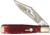 Battle Axe EDC Conqueror Folding Hunter Knife, 5.25in Closed, Stainless Steel, Mirror Clip Blade, Red Jigged Bone Handle, 5100RB EDC