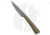 Battle Horse Knives Birch River Bird and Trout Fixed Blade Knife, 3.00in, O1, Drop Point Blade, Micarta Green Handle, Steel/Green, 6.88in, BHQ-198239