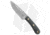 Battle Horse Knives Patriot Scout Fixed Blade Knife, 4.25in, O1, Drop Point Blade, Micarta Black Handle, Saber Satin, Steel/Black, 8.125in, BHQ-71384