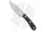 Battle Horse Knives Patriot Scout Fixed Blade Knife, 4.25in, O1, Drop Point Blade, Micarta Black Handle, Standard, Steel/Black, 8.125in, BHQ-49453