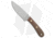 Battle Horse Knives Patriot Scout Fixed Blade Knife, 4.25in, O1, Drop Point Blade, Micarta Brown Handle, Standard, Steel/Brown, 8.125in, BHQ-49452