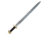 Battling Blades Bastard High Carbon Damascus Steel Sword Longsword, 36in, 11934986771